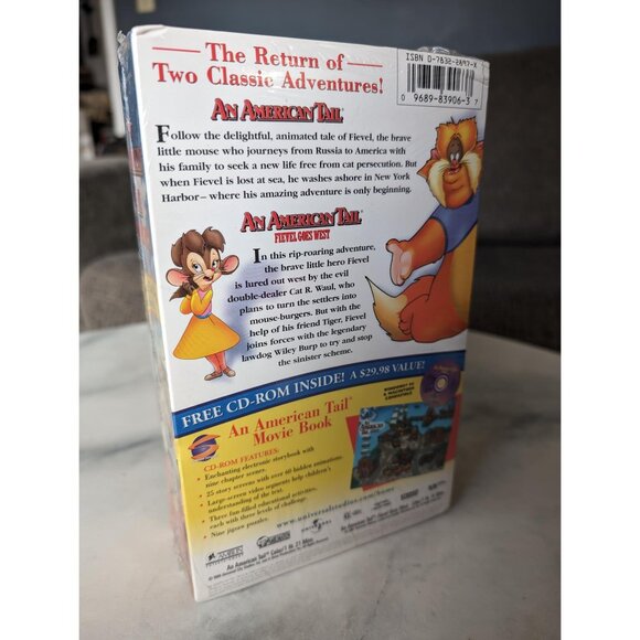 Sealed Vintage Limited Edition An American Tail VHS Double Feature - Picture 5 of 6